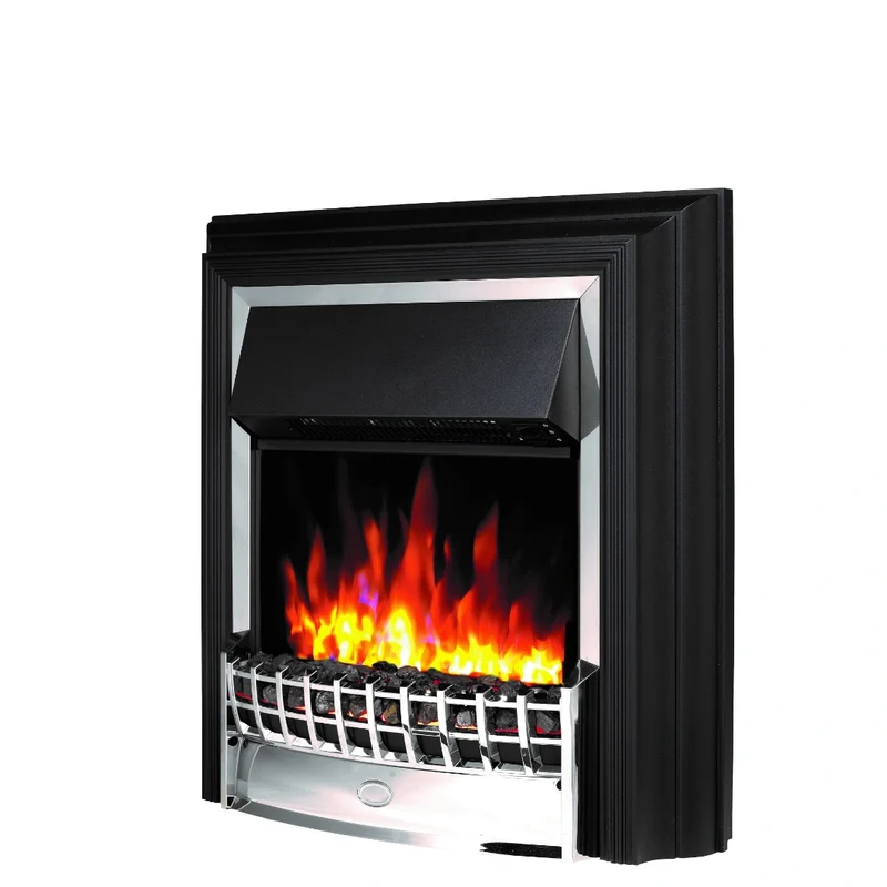 Cheriton Deluxe Oprtiflame Inset Electric Fire - Chrome