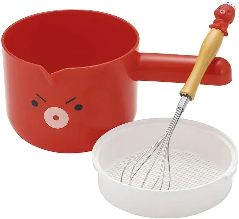 Connect Days Takochan Takoyaki Kitchen Tool Set, Red, 6-Piece