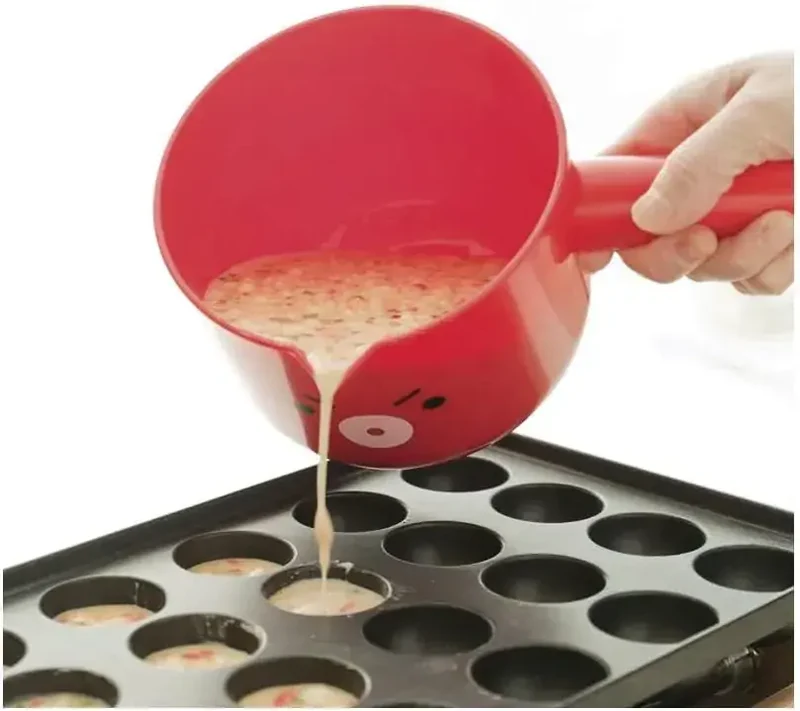 Connect Days Takochan Takoyaki Kitchen Tool Set, Red, 6-Piece