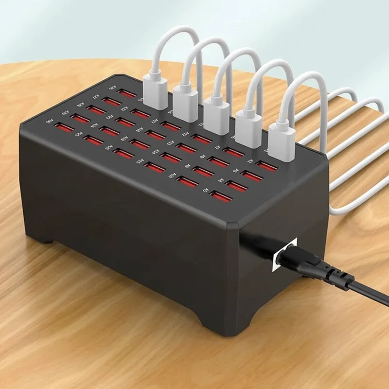 Mehrfachladegerät mit 30 USB-Ports – 150 W für Gastronomie und Hotel