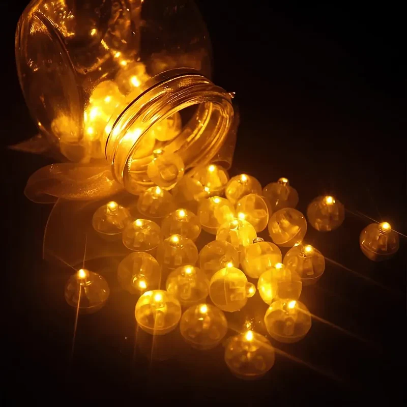 Mini-Lichtkugeln mit Batterie – 1,25 cm klein, für Tisch und Ballon