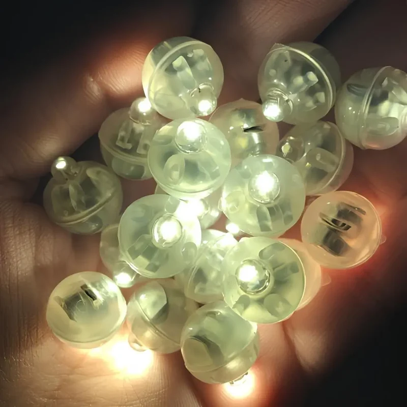 Mini-Lichtkugeln mit Batterie – 1,25 cm klein, für Tisch und Ballon