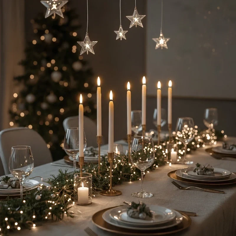 LED-Kerzenstäbe – warmweisses Flackern für Kronleuchter und Tisch