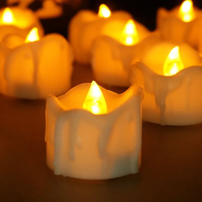 LED-Deko-Kerzen im 12er-Set – Lichtspiel ohne Docht und Wachs