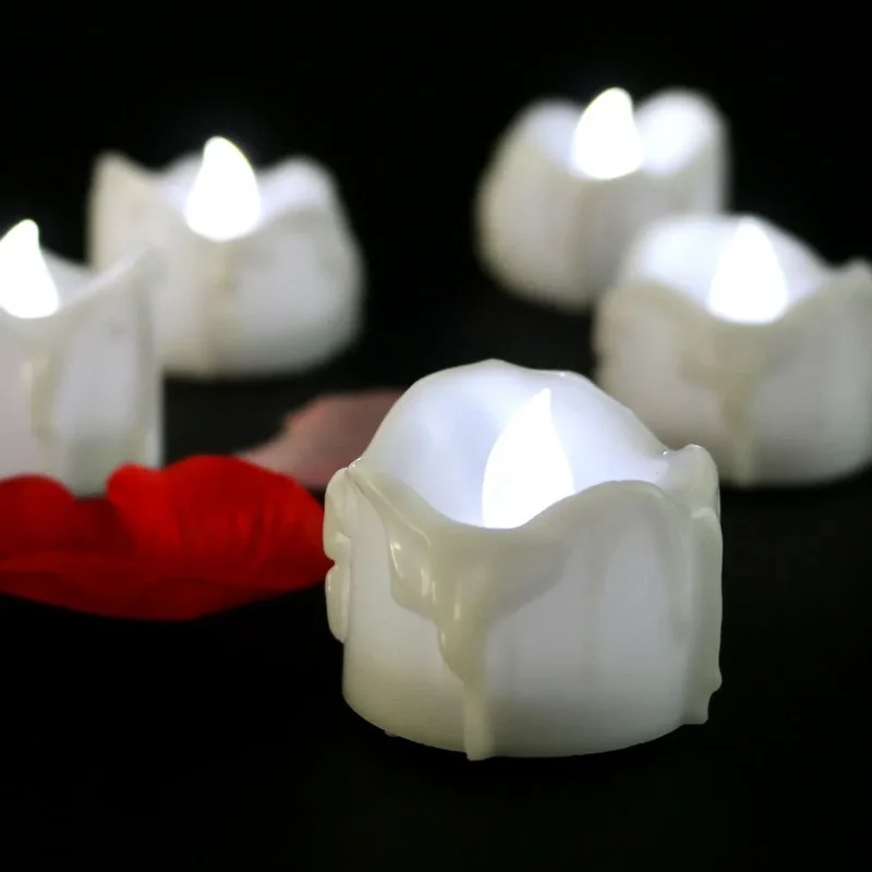 LED-Deko-Kerzen im 12er-Set – Lichtspiel ohne Docht und Wachs