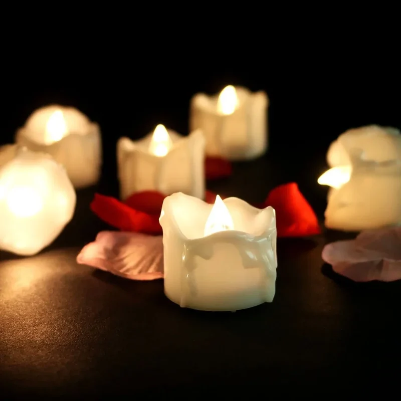 LED-Deko-Kerzen im 12er-Set – Lichtspiel ohne Docht und Wachs