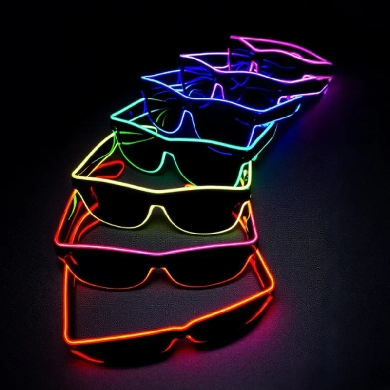 LED-Partybrille – drei Leuchtmodi, acht Farben oder Farbwechsel