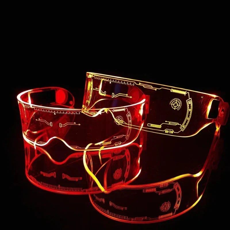 LED-Partybrille – drei Leuchtmodi, acht Farben oder Farbwechsel