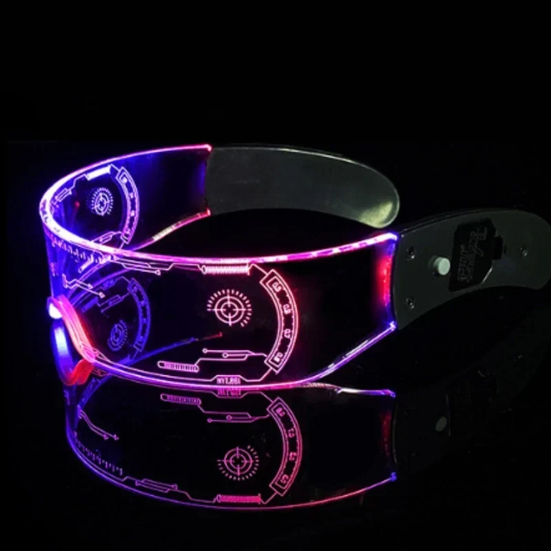 LED-Partybrille – drei Leuchtmodi, acht Farben oder Farbwechsel