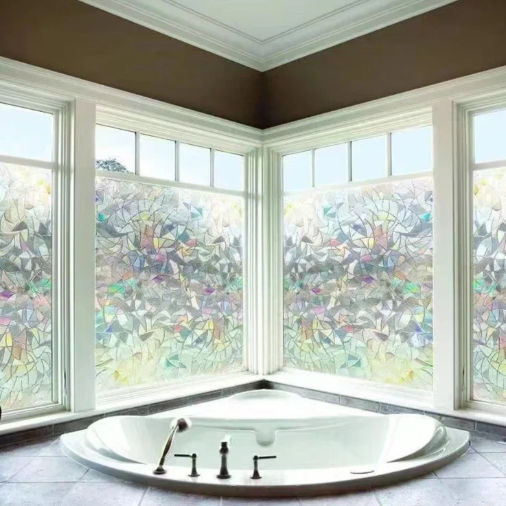 Fensterfolien mit Prismaeffekt – haften statisch, ohne Kleber