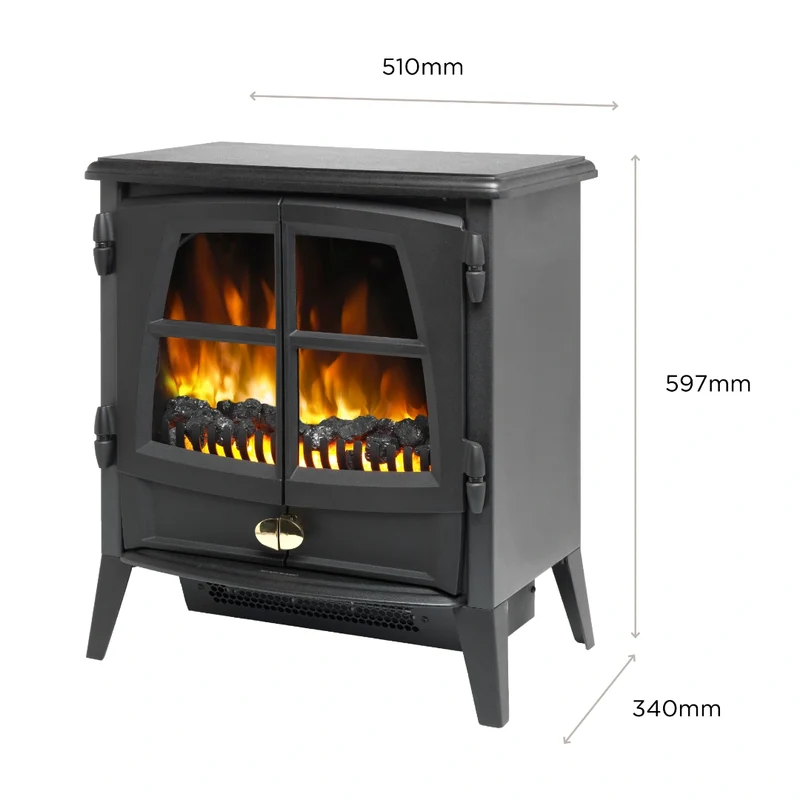 Jazz Noir Optiflame Elektro-Kaminofen