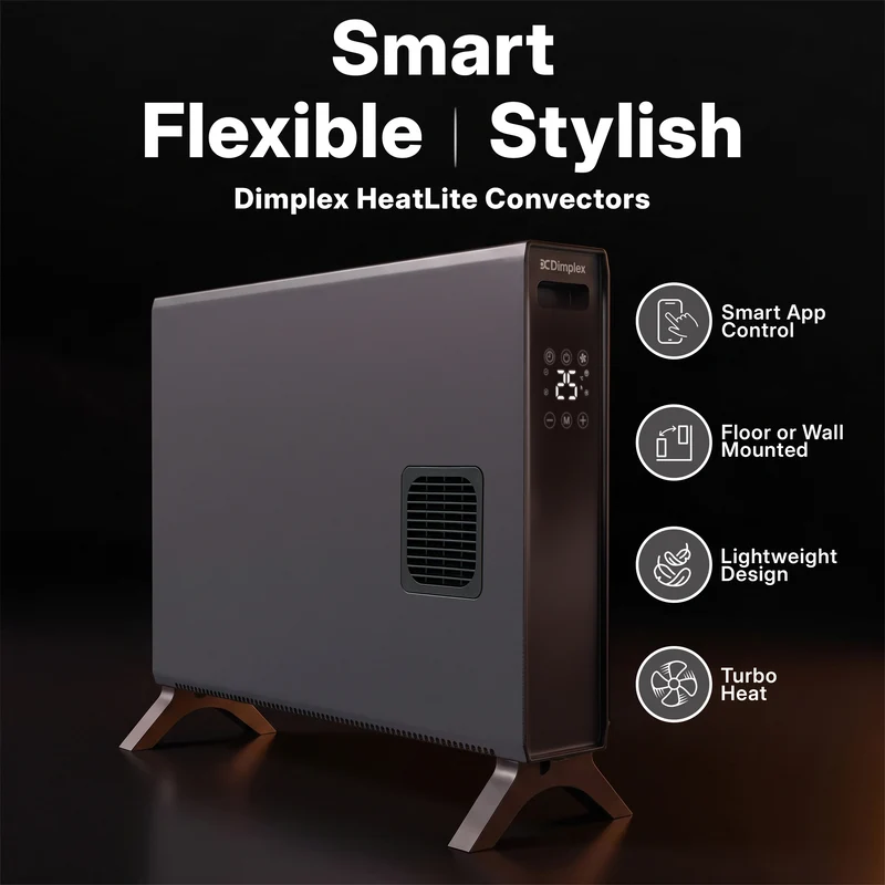 HeatLite Convector Heater - 2kW Smart Turbo