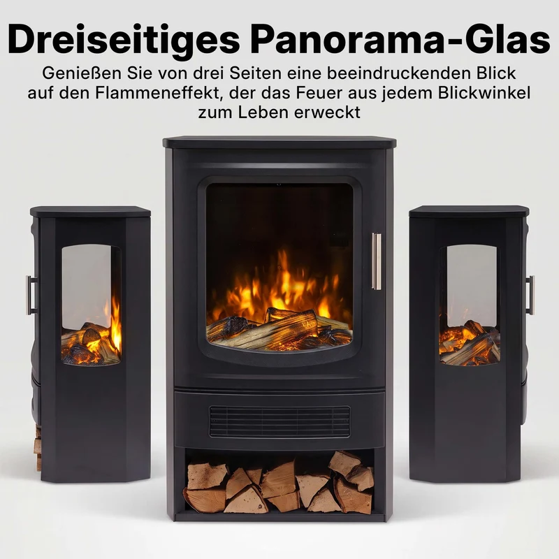 Oakridge Optiflame Freistehender Elektrokamin