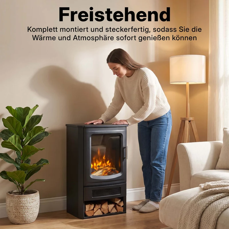 Oakridge Optiflame Freistehender Elektrokamin
