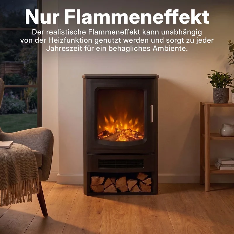 Oakridge Optiflame Freistehender Elektrokamin