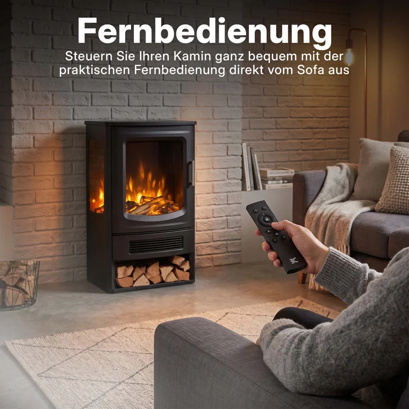 Oakridge Optiflame Freistehender Elektrokamin