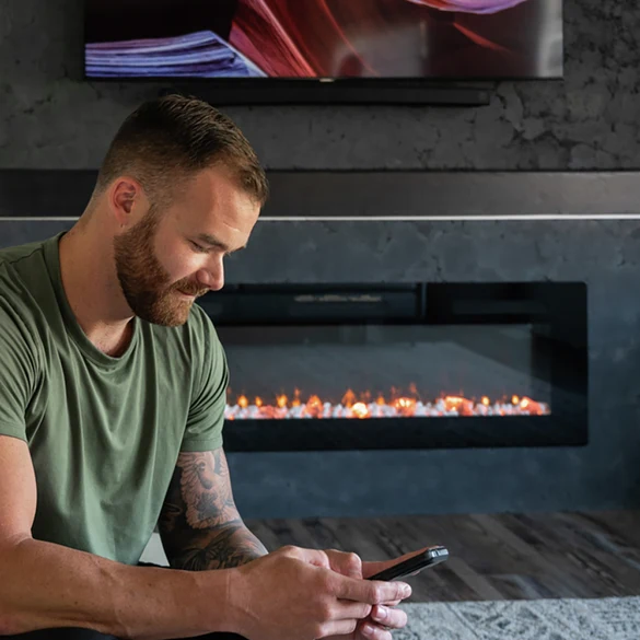 Sierra 48 Optiflame Wall Mounted Electric Fire