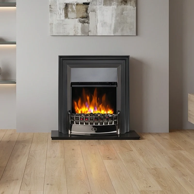 Cheriton Deluxe Optiflame Inset Electric Fire - Black