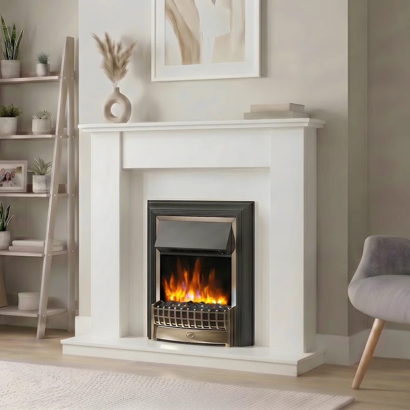 Cheriton Deluxe Optiflame Inset Electric Fire - Black