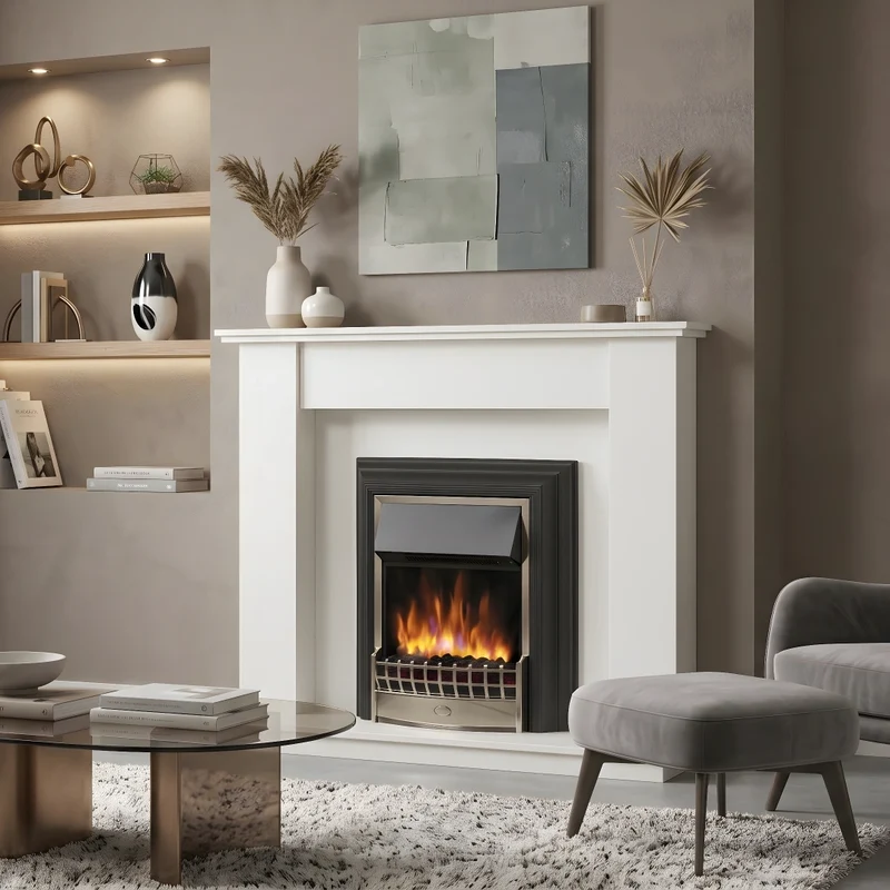 Cheriton Deluxe Optiflame Inset Electric Fire - Black