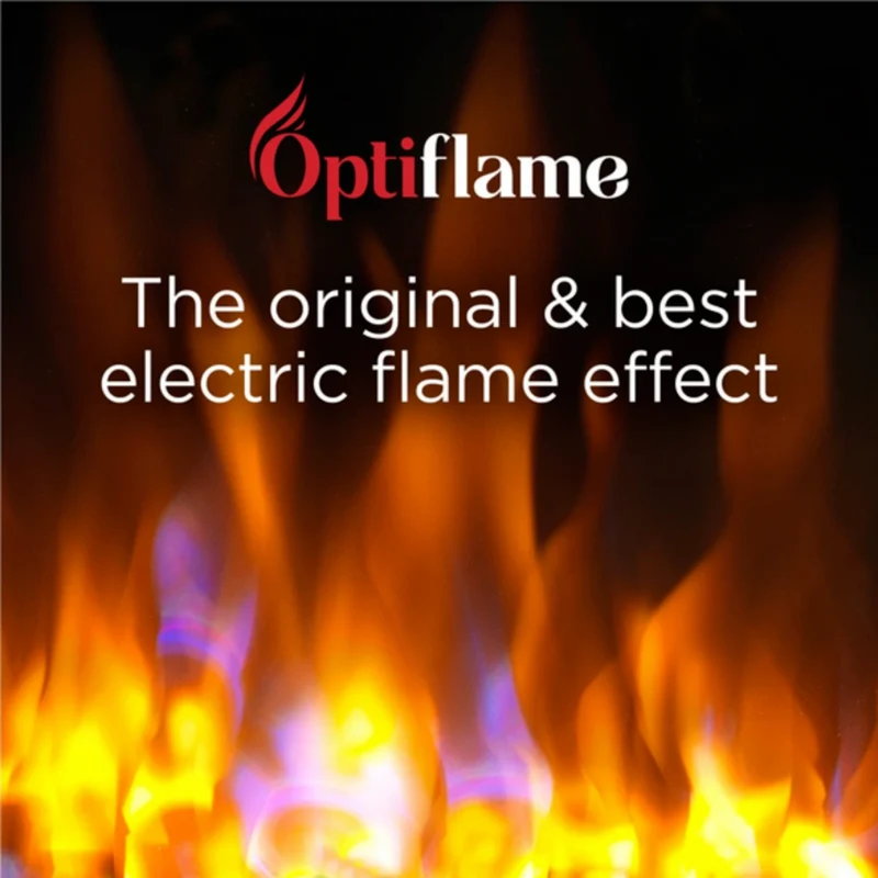 Helmsdale Optiflame Inset Electric Fire - Brass