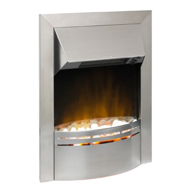 Dimplex Dakota Optiflame Einbaukamin aus Edelstahl