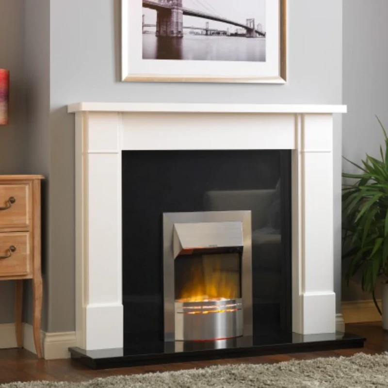 Dimplex Dakota Optiflame Einbaukamin aus Edelstahl