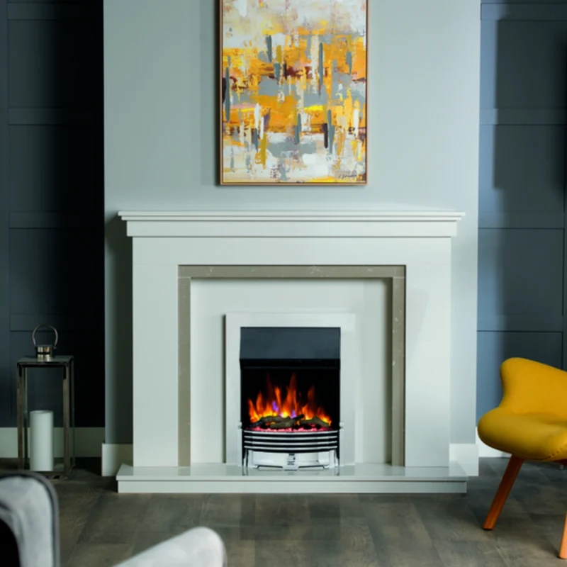 Helmsdale Optiflame Inset Electric Fire - Chrome