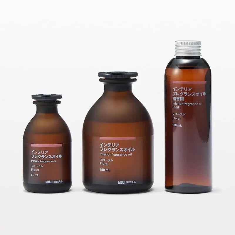 MUJI Interior Fragrance Oil 180 ml Floral Rose Lavender Diffuser
