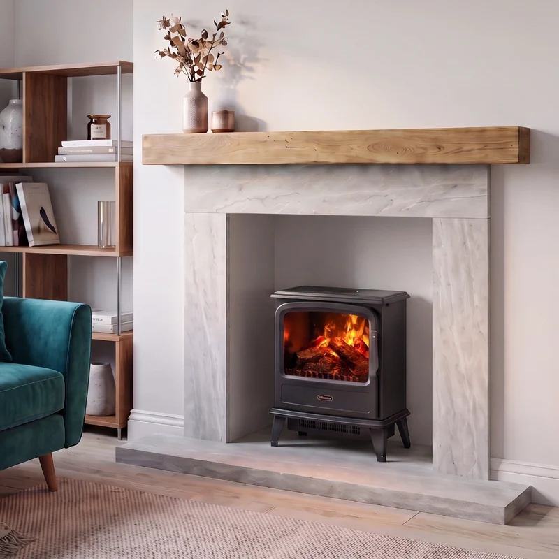 Evandale Optimyst Electric Stove - Black