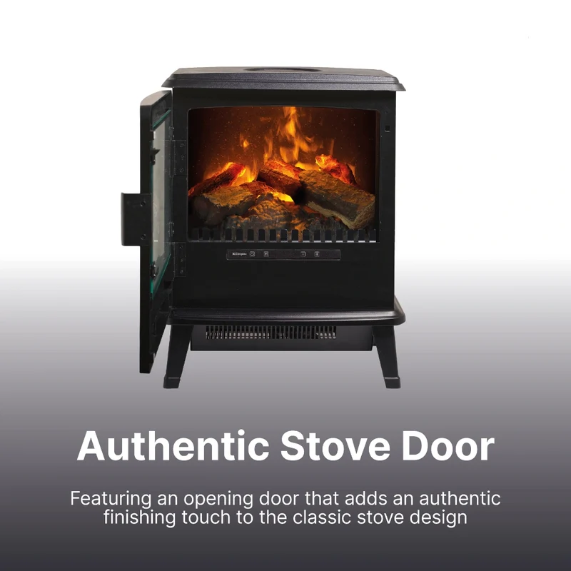 Evandale Optimyst Electric Stove - Black