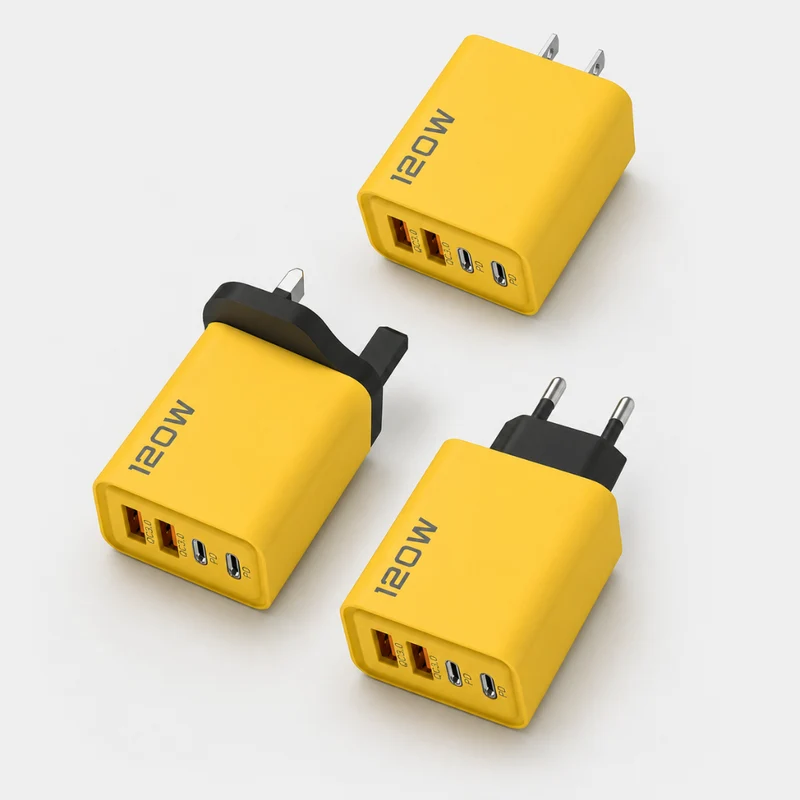 USB-Ladegerät kompakt – GaN-Technik mit USB-C- und USB-A-Anschlüssen