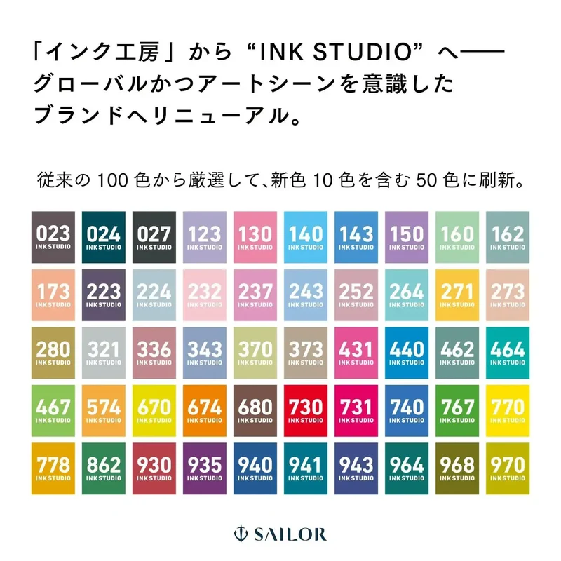 Sailor Ink Studio Fountain Pen Ink for Writing and Journaling