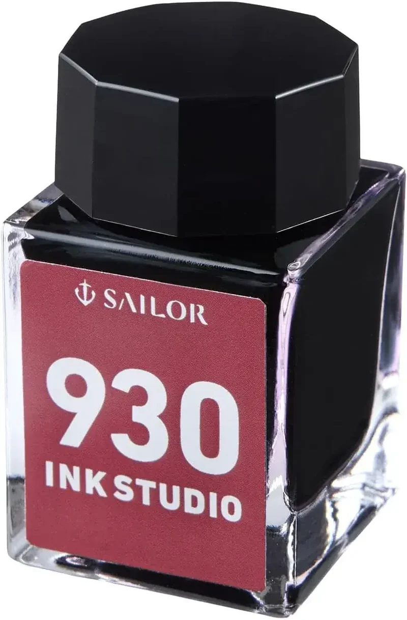 Sailor Ink Studio Red Fountain Pen Bottled Ink, 20 ml Bottle