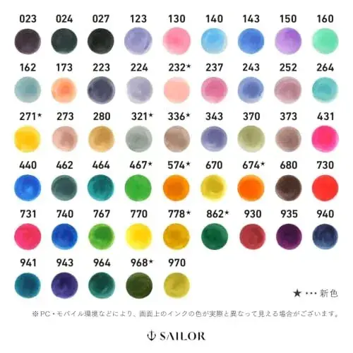 Sailor Pen Studio Gray Fountain Pen Ink Bottle, 20ml Sailor Co