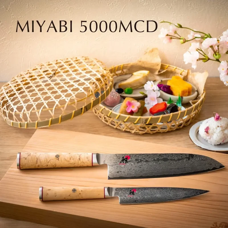 Zwilling Miyabi 5000MCD Santoku Kitchen Knife 18 cm Japanese Damascus