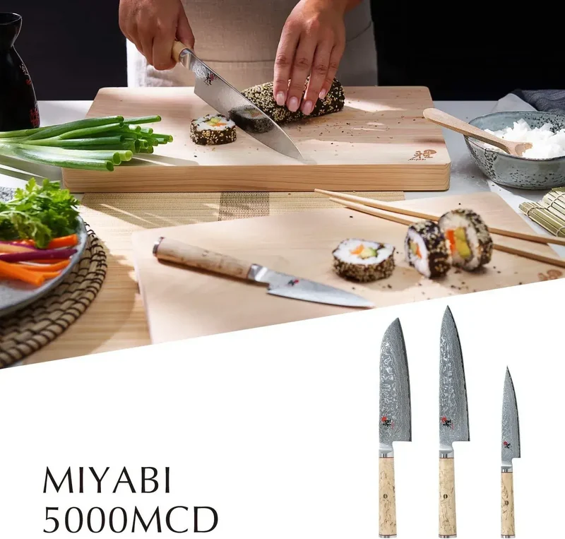 Zwilling Miyabi 5000MCD Santoku Kitchen Knife 18 cm Japanese Damascus