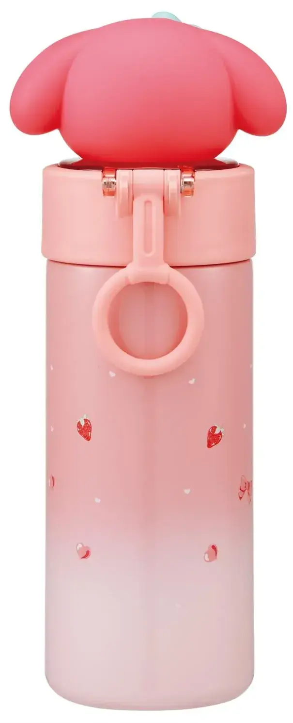 Skater Sanrio Stainless Steel Mascot Straw Bottle 18.2 x 9.1 cm