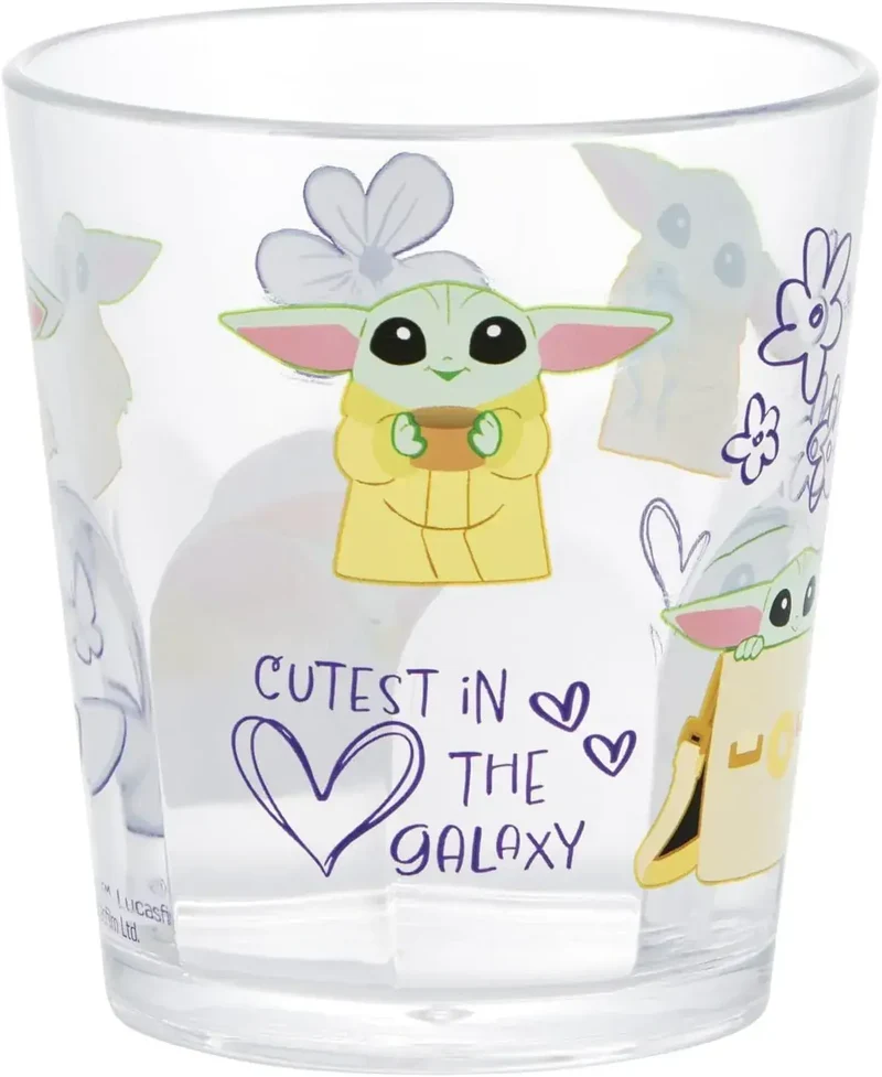 Skater Acrylic Cup 280ml Dishwasher Safe Star Wars Glow Goo Color