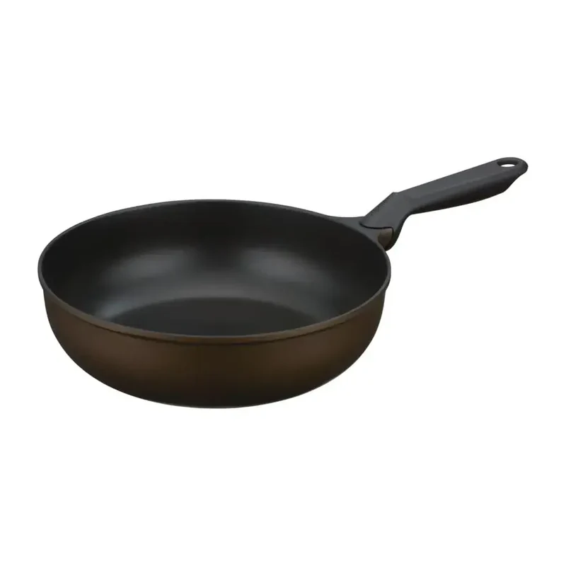 THERMOS Premium Coat Frying Pan 28 cm Brown-Gold Non-Stick 700g