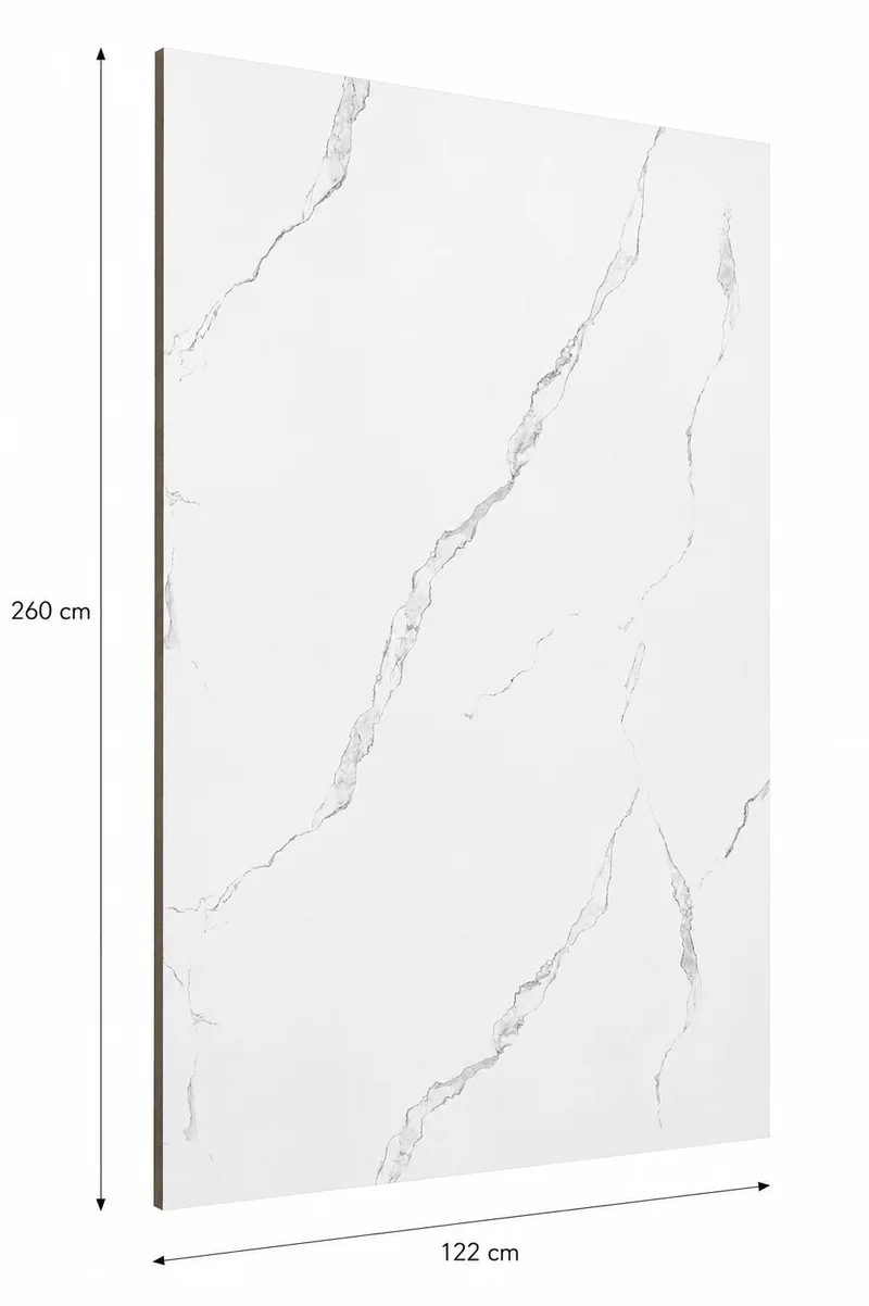 Wandpaneele Wandverkleidung Wandplatten PVC Marmoroptik Hochglanz 260 x 122 cm 01322