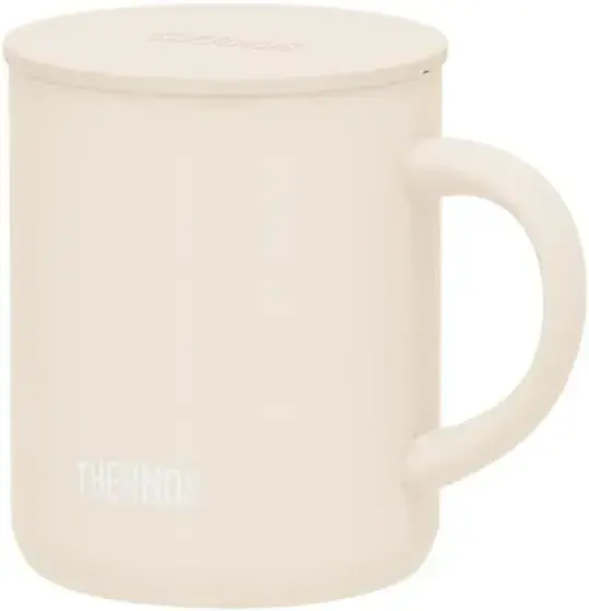 THERMOS Vacuum Insulated Mug 450 ml Ivory Stainless Steel Handle