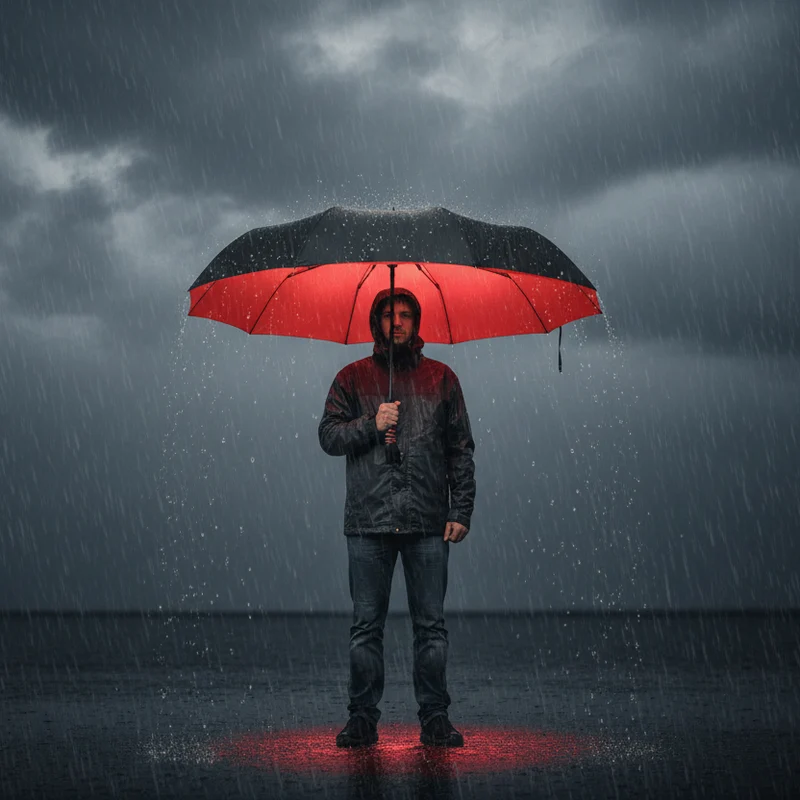 Regenschirm – Verstärktes Gestell, 110 cm Spannweite und Automatiköffnung