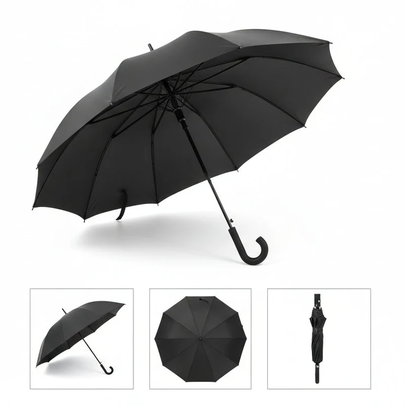 Regenschirm – Verstärktes Gestell, 110 cm Spannweite und Automatiköffnung