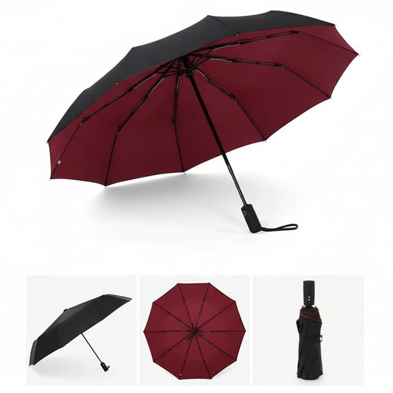 Regenschirm – Verstärktes Gestell, 110 cm Spannweite und Automatiköffnung