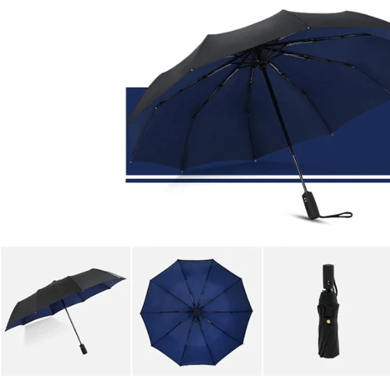 Regenschirm – Verstärktes Gestell, 110 cm Spannweite und Automatiköffnung