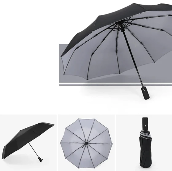 Regenschirm – Verstärktes Gestell, 110 cm Spannweite und Automatiköffnung
