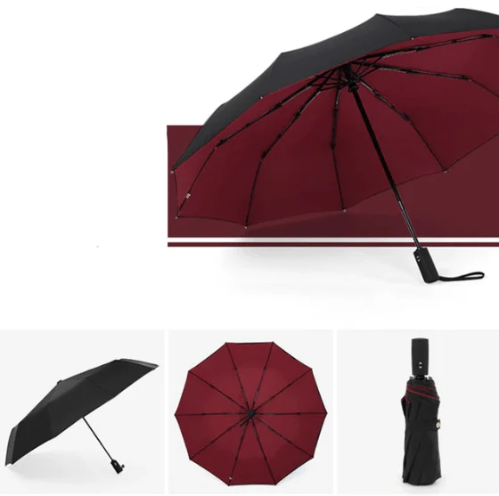 Regenschirm – Verstärktes Gestell, 110 cm Spannweite und Automatiköffnung