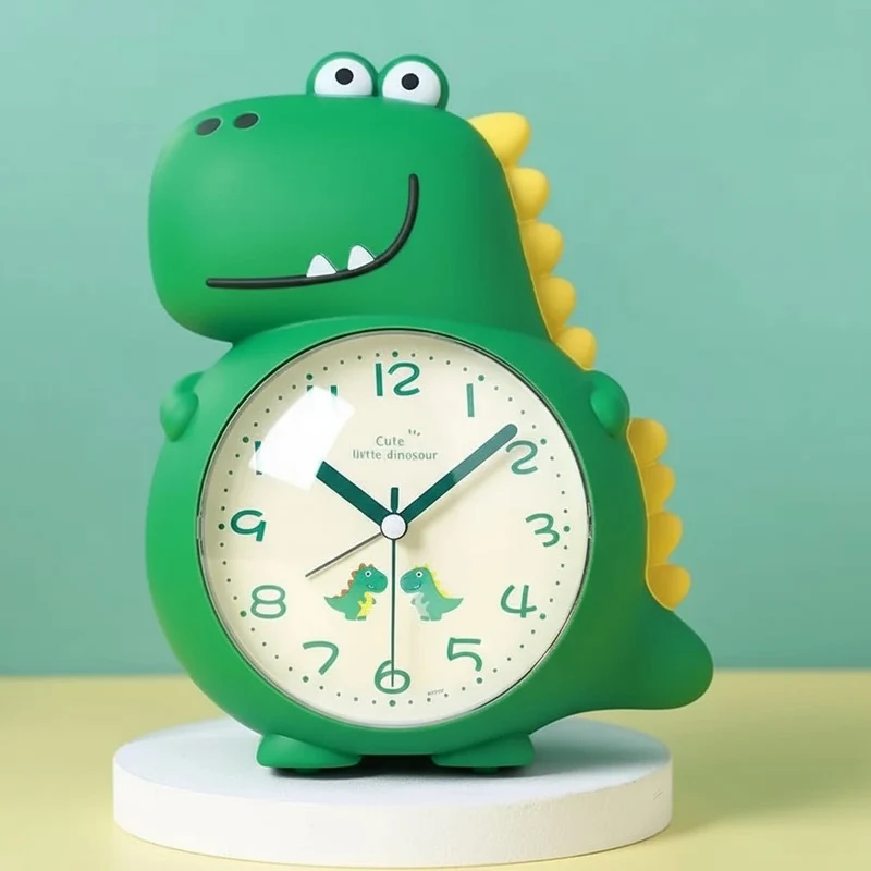 Kinderwecker – Dinosaurierform mit sanftem Wecklicht und zwei Alarmtönen