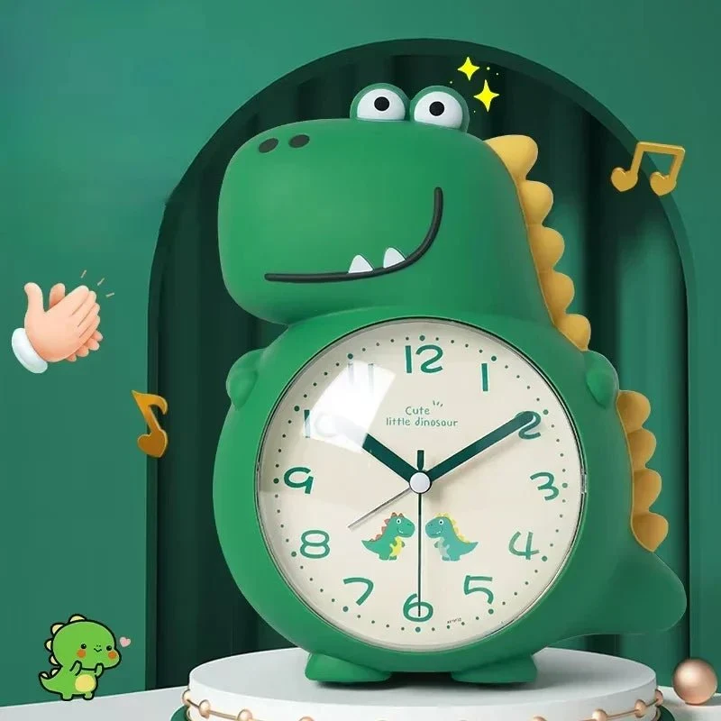 Kinderwecker – Dinosaurierform mit sanftem Wecklicht und zwei Alarmtönen